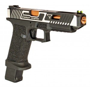 EMG x TTI 34 Series Custom Combat Master Slide with OMEGA Frame pistol Silver